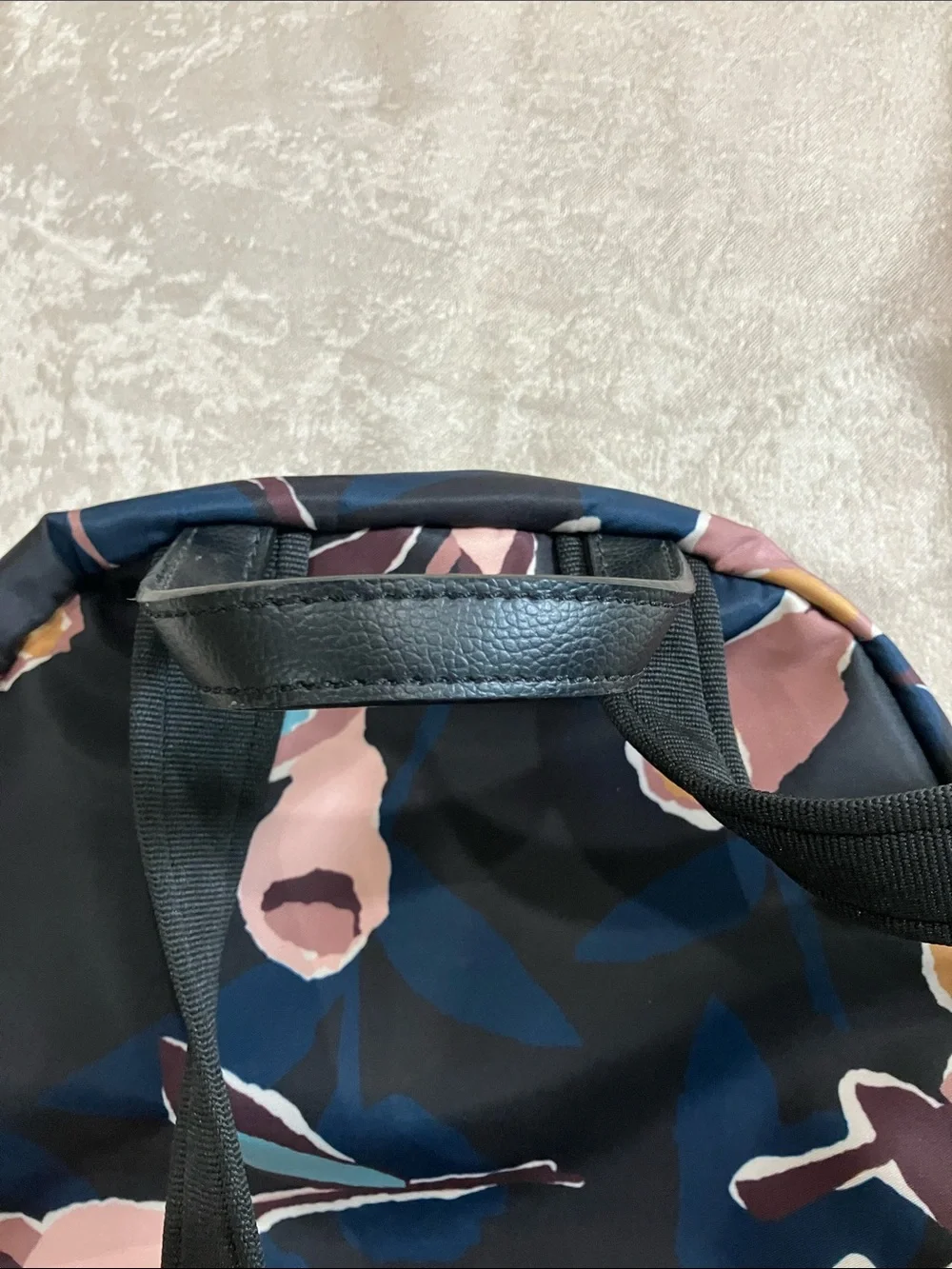 kate spade navy floral print mini backpack